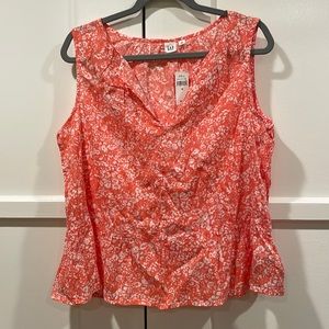 Pink floral GAP tank top